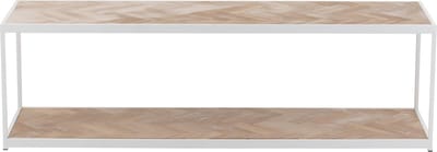 J-Line salontafel Zigzag - hout/metaal - naturel/wit