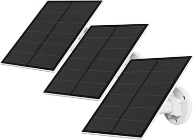 Zonnepaneel Beveiligingscamera - Zonnelader Camera - Camera Opladen - IP65 Waterdicht - 5W - Zwart