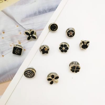 Mode Parel Strass Broche Pin Broches Voor Vrouwen Trui Shirt Reversspeld Gesp Broche Spelden Set Kleding Accessoires Cadeau white