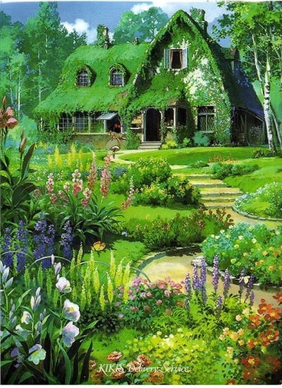 Ghibli - Kiki's Vliegende Koeriersdienst - Kiki's huis A4 mapje