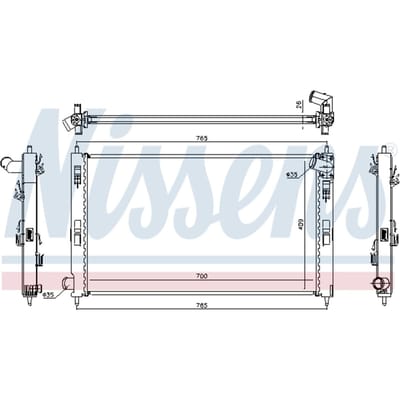 Radiator, motorkoeling NISSENS 67359