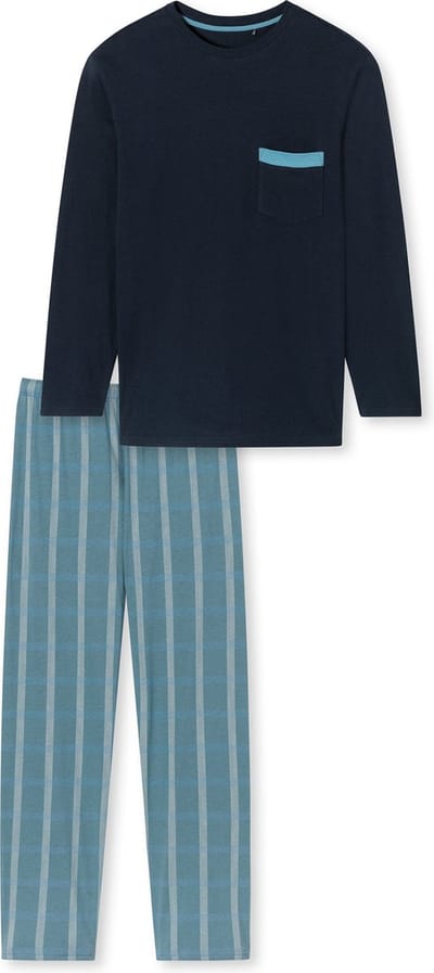 Schiesser – Comfort Nightwear - Pyjama – 180262 – Admiral Blue - Maat 3XL