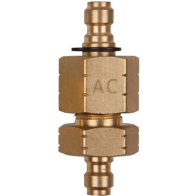 KS Tools 150.2653 Dubbel adapterstuk M14x1,25 binnen- en buitenschroefdraad en 1/4 slangaansluiting