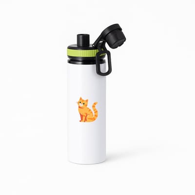 Hacebo® - Kat waterfles met draaidop groen - Katten - Dieren liefhebbers - Kater - huisdieren - dierendag - water fles - 850ML