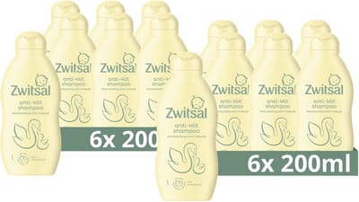 Zwitsal Anti-Klit Shampoo - Baby - prikt niet in de oogjes en helpt het babyhuidje te beschermen - 12 x 200 ml