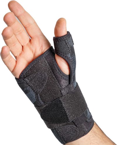Mövibrace - Pols- en Duimbrace - Met Spalk - Voor Polsklachten (Carpaal Tunnel) - Verstelbaar - Unisex - One size