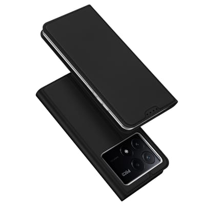 Dux Ducis Slim Softcase Bookcase voor de Xiaomi Poco X6 Pro - Zwart