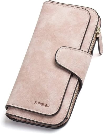 Vintage Damen Lange Portemonnaie Met Grote Kapaciteit - Premium Kwaliteit En Schattig Ontwerp - Roze