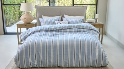 Rivièra Maison Silvan dekbedovertrek - Lits-Jumeaux - 240 x 200/220 cm - Blauw