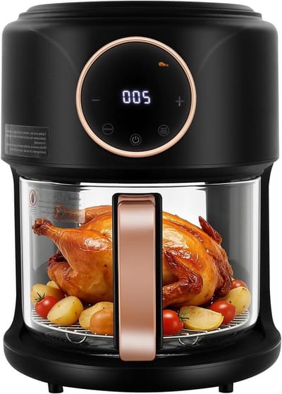 Heteluchtfriteuse - Airfryer - Gezond koken - Multifunctioneel - 4.2 liter - Zwart