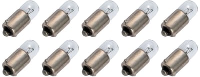 Signaallamp Ba9s 24V 0.6W - 25 mAh - 10 stuks - T9 Gloeilamp Ø9mm - 23mm - 2500K - Dimbaar