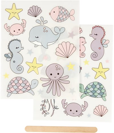 CC Rub-on Sticker Oceaan 12x15 cm 2 vellen