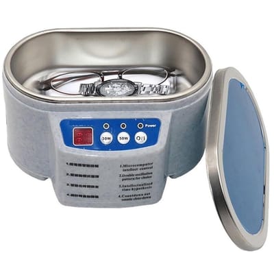 Ultrasone Reiniger - Schoonmaakapparaat - Sieraden Reinigen - Eenvoudige Bediening - 640 ml - Zilver