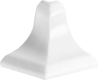 DQ-PP 1x HOEKLIJST BUITENHOEK - Glanzend Wit - 13 x 13 mm - PVC - Keukenlijst, Werkblad Afwerkingslijst, Keukenafwerkingslijst, Wandafwerkingslijst, Tafelbladlijsten