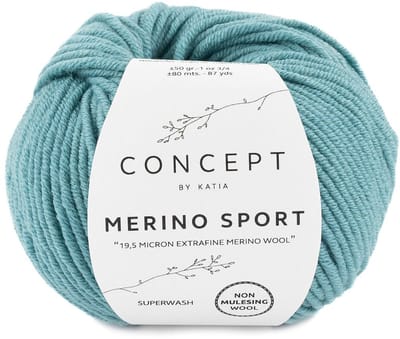 Katia Concept Merino Sport - 52 zeegroen - Wol Garen
