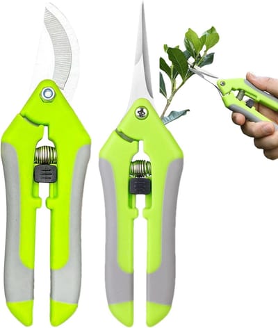 Snoeischaar voor Tuinieren | 2 Delige Set Handmatige Knipgereedschap - Snoeigereedschap Voor Tuinonderhoud | voor Boomgaard Boerderij Landschapsonderhoud Achtertuin Kas Binnen Keuken Buiten