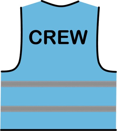 Crew hesje lichtblauw