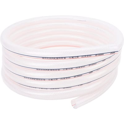 Tuyau d'eau pour camping-car 5m Plastique polyvalent Robuste Haute résistance Tuyau de remplissage d'eau potable pour Voiture Yacht Caravane white