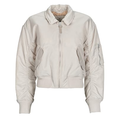 Levi's Bowie Cropped Bomber Jacket Size: S | Bomber Jackets Outlet | Dames | Beige