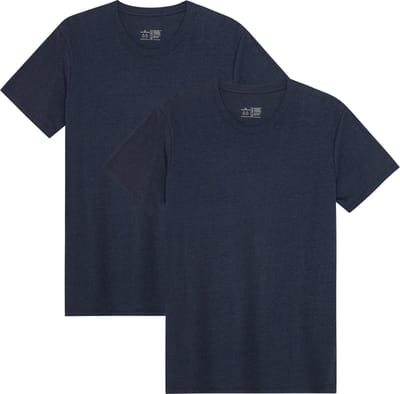 DANISH ENDURANCE T-Shirt voor Heren - Crew Neck - Donker Marineblauw - 2 pack - Maat XXL