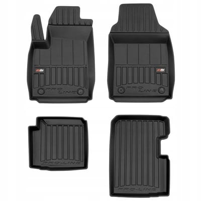 Frogum - Fiat 500 (2020-heden) - Automatmatten 3D - TPE Rubber - 6cm Hoge Rand - Geschikt voor Hybrid