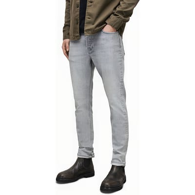 AllSaints Cigarette Pale Grey Size: W28L30 | Slim Outlet | Heren | Grijs