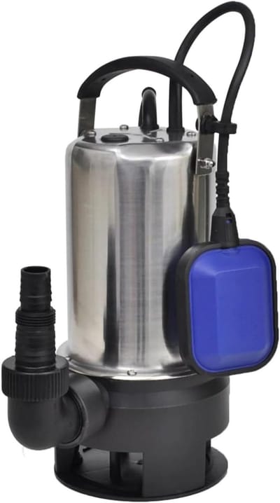 Dompelpomp Vuilwater - Afvoerpomp Elektrisch - Wateroverlast Verhelpen - 1100 Watt Krachtig - 16500 L/U Debiet - Grijs