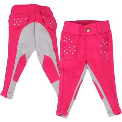 Qhp Rijbroek Mickey Kids Donkerroze - 104