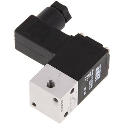 3/2 M5 NC Magneetventiel 12V DC -0.95-8bar/-13.2-112psi Airtec