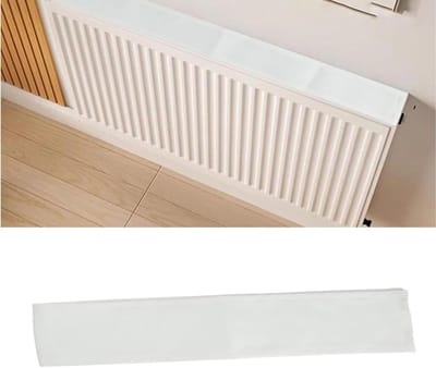 Radiatorafdekking - Stofbeschermer - Huis stofvrij - Magnetische bevestiging - 140 cm - Wit