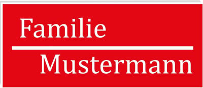 Zelfklevend Naambordje voor Buiten - Gepersonaliseerd Deur- en Brievenbusplaatje
