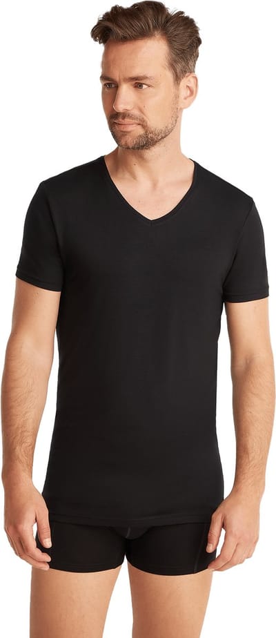 Ten Cate Basics t-shirt v-hals zwart voor Heren | Maat M