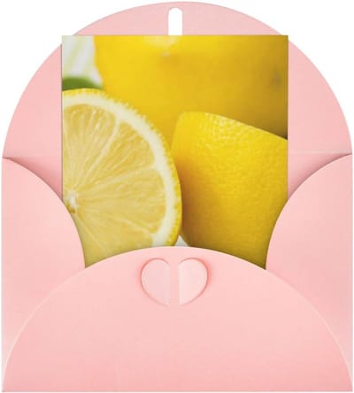 Wenskaart - Jubileumkaart Bedankkaart - Feestelijke Groeten - Parelmoer Papier - One Size - Roze