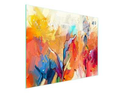 TMK ArtDeko Serie - Glazen Snijplank - 52x30 cm - Kleurrijk - UV-print