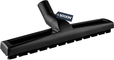 SQOON® Harde vloeren zuigmond 32 mm - 36 cm breed - Met rubberen wieltjes en extra lang nylon haar - Geschikt voor parket en tegels