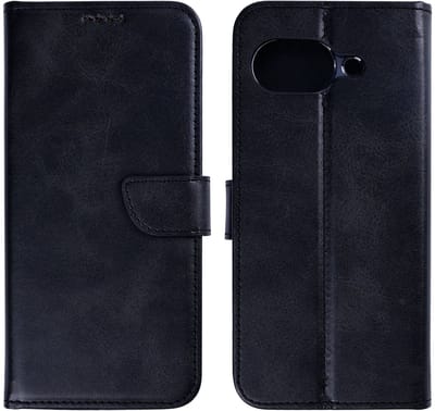Rixus Bookcase For Google Pixel 10a Black
