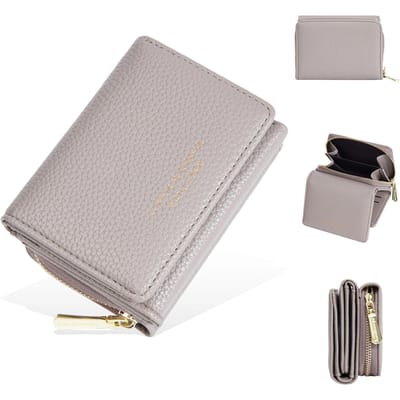 Mini Kleine Korte Portemonnees voor Vrouwen Hoge Kwaliteit Muntvak Luxe Portemonnees voor Dames Kaarthouder Po Houder Leuke Portemonnee voor Meisjes gray