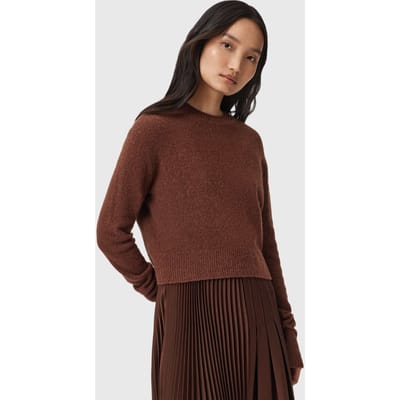 AllSaints Jax Dress Chestnut Brown Taglia: XS | Maxi abiti Outlet | Donna | Marrone