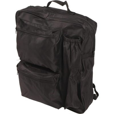 Zwarte waterdichte rugtas voor rolstoel, grote opbergtas voor rollator black