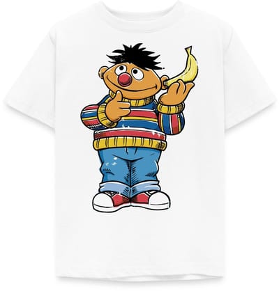 Sesamstraat Ernie Banana Telefoon T-Shirt Kinderen