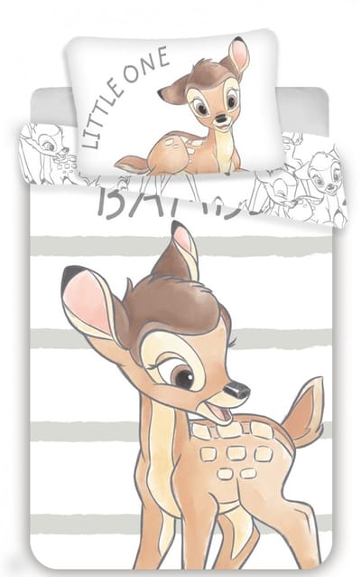 Disney Bambi BABY Dekbedovertrek Little One 100 x 135 cm - Wit
