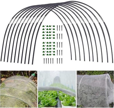 Planten Tunnel Set - Kweekkas Hoepels - Planten Beschermen - Modulair Ontwerp - 30 Stuks - Groen