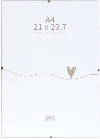 Deknudt Frames wissellijst met clips - S200M9 - foto: A4 (21x29,7 cm) - mat glas