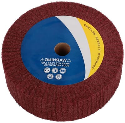 Nylon Schuurwiel - Vlies Polijstwiel - Metaal Polijsten - Fijn Gelijkmatig Polijsten - 150 x 50 x 20 mm - Rood
