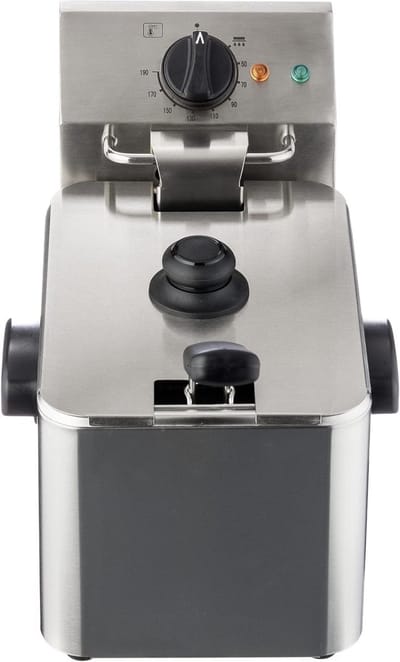 TIM® Frituurpan 4 liter - Frituurpan - Zilver - 38cm x 27cm x 32cm