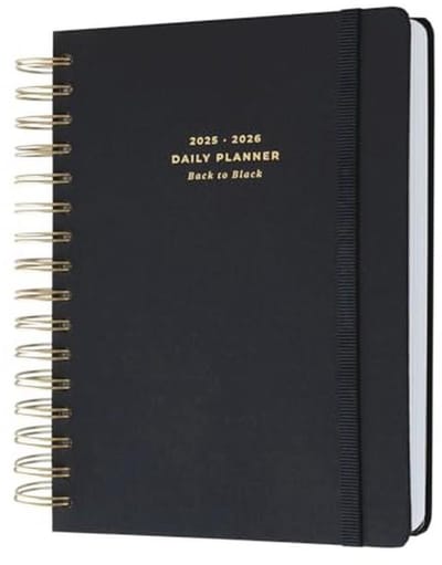 A5 Academisch Diary 2025-2026 - Dagelijks Planner met Stickers voor Studenten
