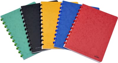 Atoma Classic schrift, ft A4, 144 bladzijden, commercieel geruit, geassorteerde kleuren 10 stuks