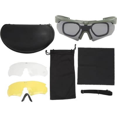 Schietbril UV-beschermend Buiten Militair Goggles Windstofdicht Half Frame Motorfiets Goggles Oogbescherming voor OD Green