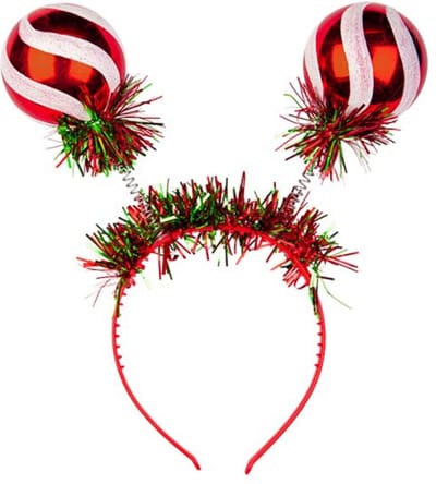 Kerstbal hoofdband boppers