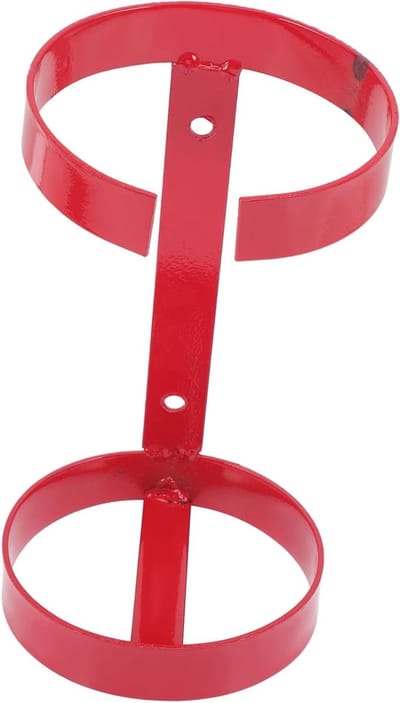 Brandblusser Beugel - Brandblusser Houder - Veilig Opbergen - Stevig Metalen Ontwerp - 23x12cm - Rood